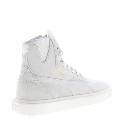 Puma Breaker Hi 36659902 Mens White Suede High Top Lifestyle Sneakers Shoes