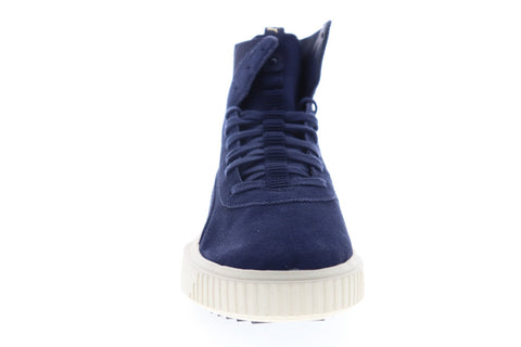 Puma Breaker Hi 36659903 Mens Blue Suede Lace Up High Top Sneakers Shoes