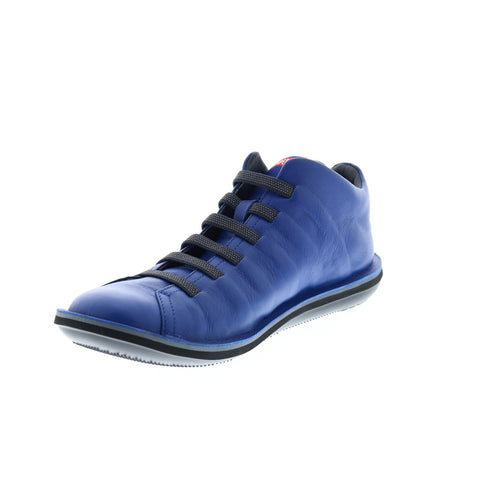 Camper Beetle 36678-061 Mens Blue Leather Lace Up Euro Sneakers Shoes
