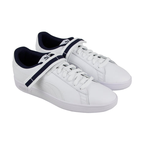 Puma Smash V2 V Fresh 36691202 Mens White Leather Lifestyle Sneakers Shoes