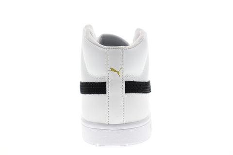 Puma Smash V2 Mid L 36692405 Mens White Leather Low Top Sneakers Shoes