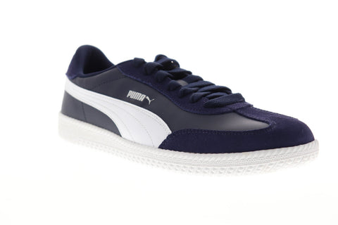 Puma Astro Cup SL 36699302 Mens Blue Suede Low Top Sneakers Shoes