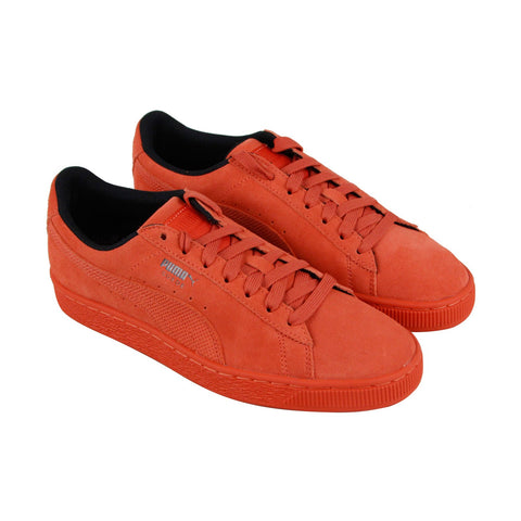 Puma Suede Classic Tonal Nu Skool Mens Orange Casual Low Top Sneakers Shoes