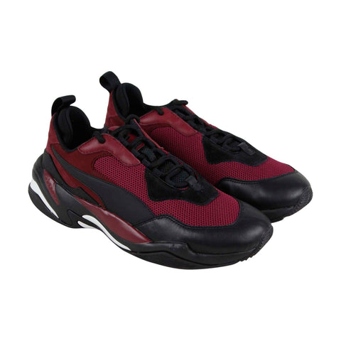 Puma Thunder Spectra 36751603 Mens Red Lace Up Athletic Gym Running Shoes