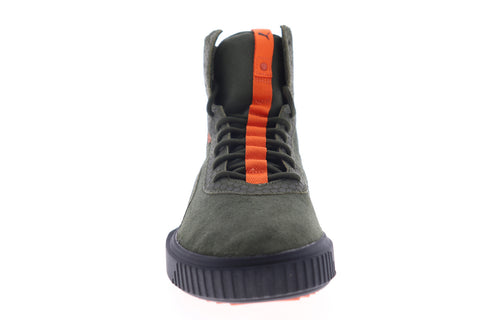 Puma Breaker Hi FOF 36771401 Mens Green Suede High Top Lifestyle Sneakers Shoes