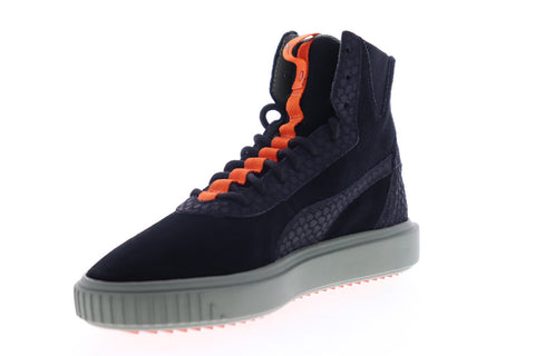 Puma Breaker Hi FOF 36771402 Mens Black Nubuck Lace Up High Top Sneakers Shoes