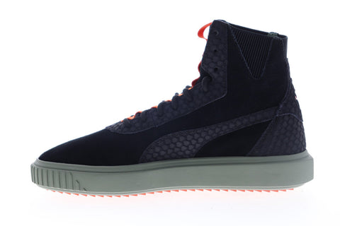 Puma Breaker Hi FOF 36771402 Mens Black Nubuck Lace Up High Top Sneakers Shoes