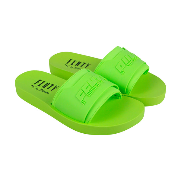 Fenty green slides Clearance