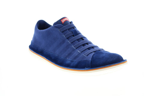 Camper Beetle 36791-055 Mens Blue Suede Lace Up Euro Sneakers Shoes