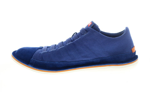 Camper Beetle 36791-055 Mens Blue Suede Lace Up Euro Sneakers Shoes