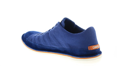 Camper Beetle 36791-055 Mens Blue Suede Lace Up Euro Sneakers Shoes