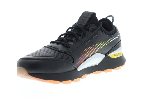 Puma RS-0 X Roland 36840601 Mens Black Leather Lace Up Sneakers Shoes