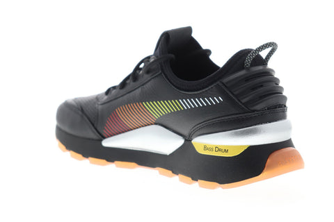 Puma RS-0 X Roland 36840601 Mens Black Leather Lace Up Sneakers Shoes