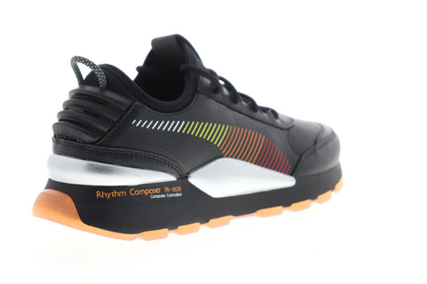 Puma RS-0 X Roland 36840601 Mens Black Leather Lace Up Sneakers Shoes