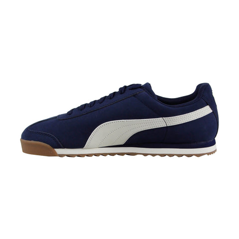 Puma Roma Smooth Nubuck 36845502 Mens Blue Classic Low Top Sneakers Shoes