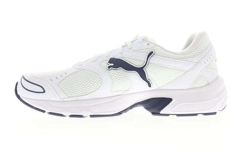 Puma Axis 36846504 Mens White Mesh Lace Up Lifestyle Sneakers Shoes