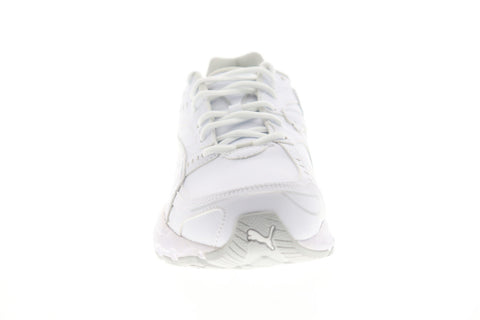 Puma Axis SL 36846601 Mens White Synthetic Athletic Lace Up Running Shoes 