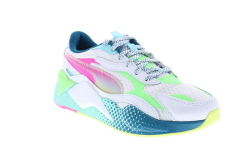 Puma RS-X3 WR 36864301 Mens White Mesh Lace Up Sneakers Lifestyle Shoes