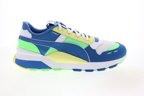 Puma RS 2.0 NRGY 36864602 Mens Blue Leather Lifestyle Sneakers Shoes