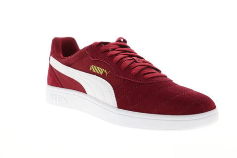 Puma Astro Kick 36911507 Mens Red Suede & Canvas Low Top Sneakers Shoes