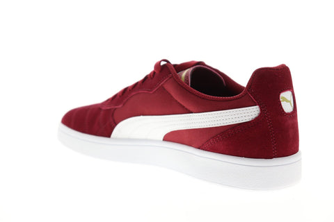 Puma Astro Kick 36911507 Mens Red Suede & Canvas Low Top Sneakers Shoes