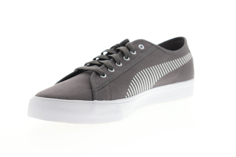 Puma Bari 36911604 Mens Gray Canvas Low Top Lace Up Lifestyle Sneakers Shoes