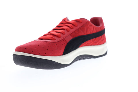 Puma Gv Special Lux 36928101 Mens Red Suede Lace Up Low Top Sneakers Shoes