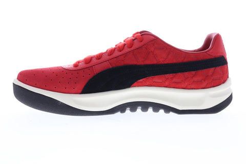 Puma Gv Special Lux 36928101 Mens Red Suede Lace Up Low Top Sneakers Shoes