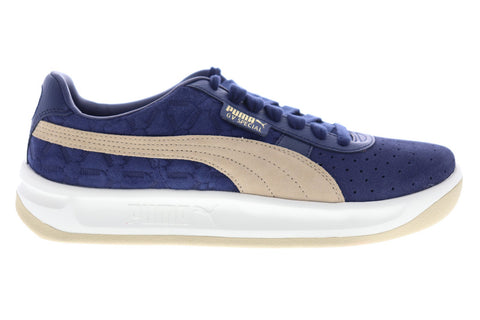 Puma GV Special Lux 36928102 Mens Blue Suede Low Top Lace Up Sneakers Shoes