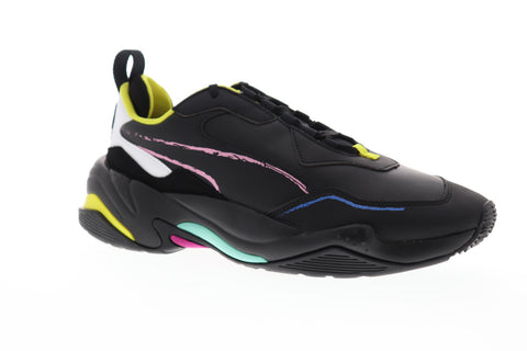 Puma Thunder Bradley Theodore Mens Black Leather Low Top Sneakers Shoes