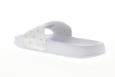 Puma Leadcat Studs 36940502 Womens White Sandals Slip On Slides Shoes