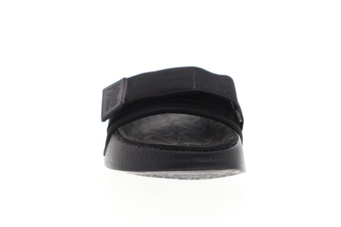 Puma Leadcat YLM Slide 36940601 Mens Black Canvas Slides Strap Sandals Shoes