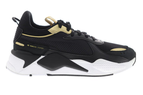 Puma RS-X Trophy 36945101 Mens Black Mesh Canvas Lace Up Low Top Sneakers Shoes