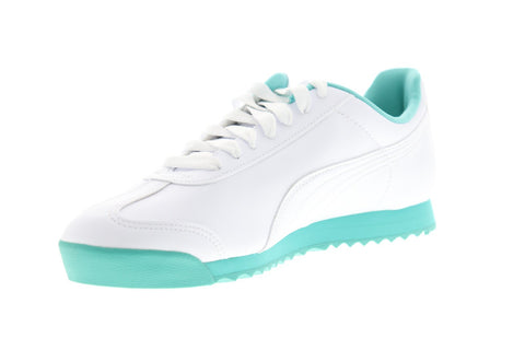 Puma Roma Basic + 36957105 Mens White Leather Low Top Sneakers Shoes