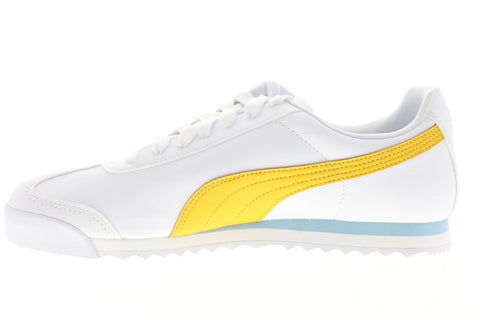 Puma Roma Basic + 36957113 Mens White Leather Low Top Sneakers Shoes