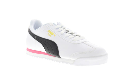 Puma Roma Basic + 36957114 Mens White Leather Low Top Lifestyle Sneakers Shoes