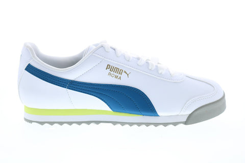 Puma Roma Basic + 36957116 Mens White Leather Lifestyle Sneakers Shoes
