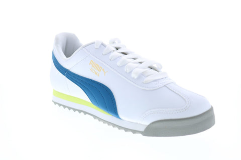 Puma Roma Basic + 36957116 Mens White Leather Lifestyle Sneakers Shoes