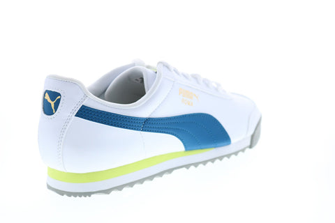 Puma Roma Basic + 36957116 Mens White Leather Lifestyle Sneakers Shoes