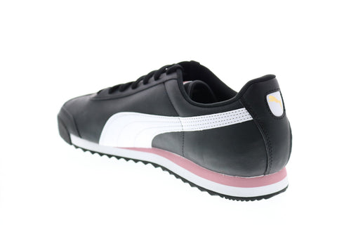 Puma Roma Basic + 36957120 Mens Black Leather Lifestyle Sneakers Shoes