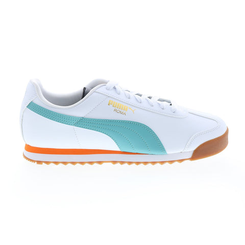 Puma Roma Basic + 36957136 Mens White Leather Lifestyle Sneakers Shoes