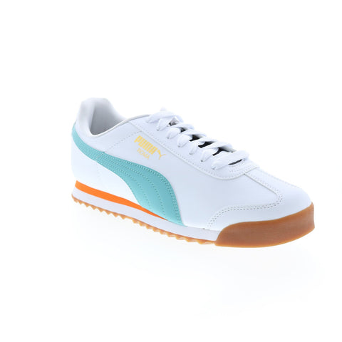 Puma Roma Basic + 36957136 Mens White Leather Lifestyle Sneakers Shoes