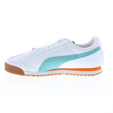 Puma Roma Basic + 36957136 Mens White Leather Lifestyle Sneakers Shoes