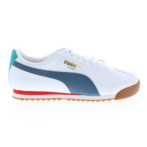 Puma Roma Basic + 36957140 Mens White Synthetic Lifestyle Sneakers Sho ...