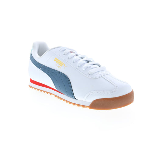 Puma Roma Basic + 36957140 Mens White Leather Lifestyle Sneakers Shoes