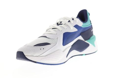 Puma RS-X Hard Drive 36981802 Mens White Mesh Lace Up Low Top Sneakers Shoes