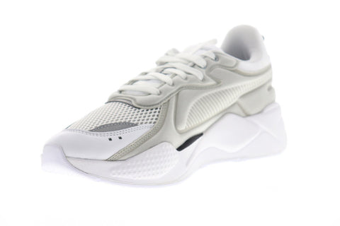 Puma Rs-X Softcase 36981902 Mens White Mesh Low Top Lace Up Sneakers Shoes 