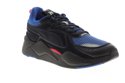 Puma Rs-X Softcase 36981905 Mens Black Mesh Lace Up Low Top Sneakers Shoes