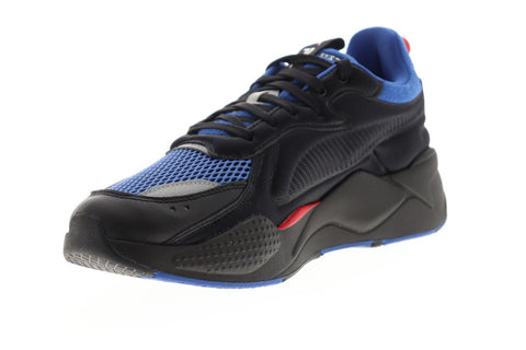 Puma Rs-X Softcase 36981905 Mens Black Mesh Lace Up Low Top Sneakers Shoes