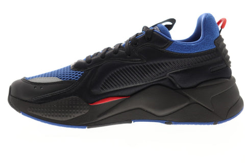 Puma Rs-X Softcase 36981905 Mens Black Mesh Lace Up Low Top Sneakers Shoes